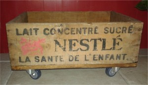 recupfactory pau décoration vintage bois palette caisse rétro vintage devient garde manger mobile