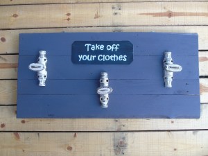 porte manteau rétro bois palette vintage