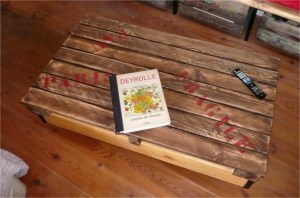 recupfactory pau décoration vintage bois palette table basse bois palette décor vintage rétro customisé