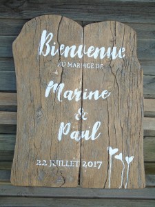 panneau-mariage-customise-bois-pochoir-decoration-vintage-retro