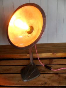 lampe de chauffage cobra relookee lampe d'ambiance ampoule edison pied ceramique luminaire vintage recupfactory