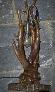 lampe racine branche edison vintage recup