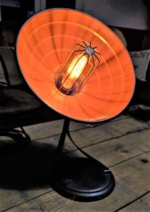 lampe chauffante relookee luminaire eclairee retro deco vintage thermor
