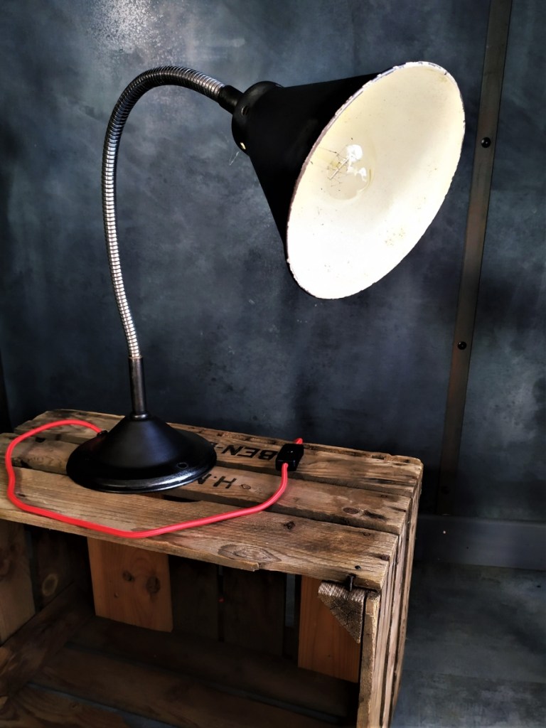 lampe bureau vintage deco retro restauree