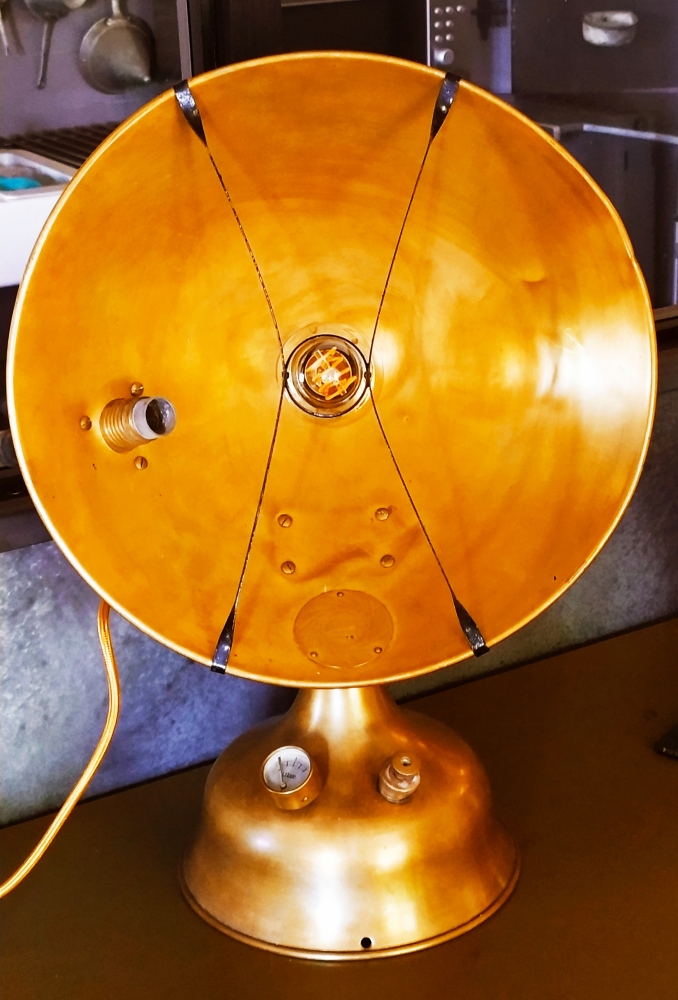 lampe vintage récup rétro LILOR cuivre étain