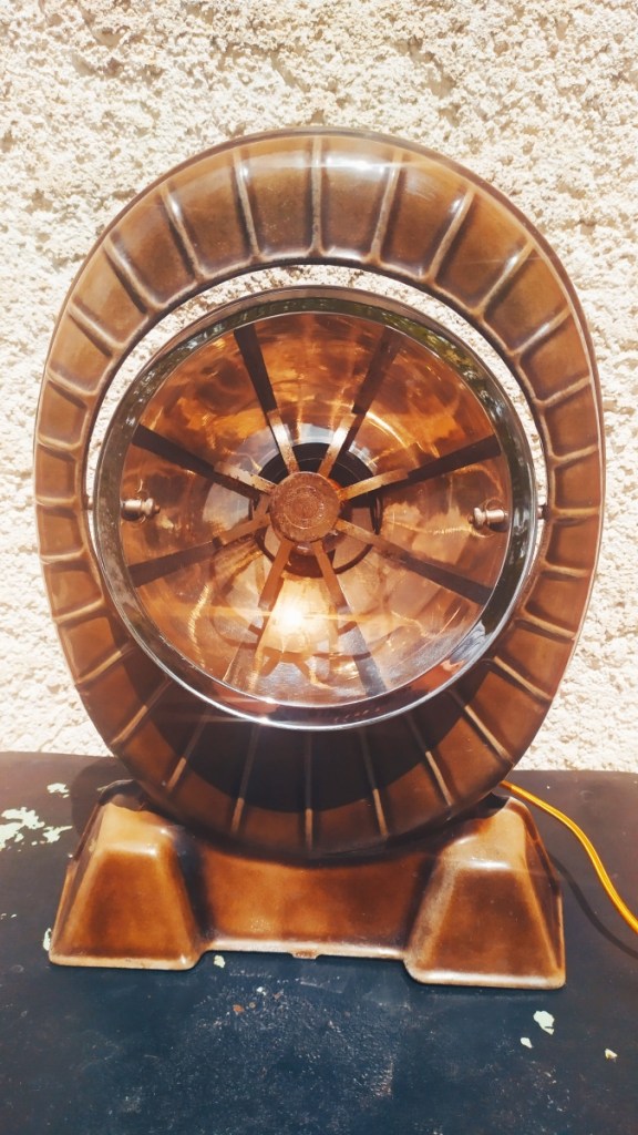 Chauffage Manufrance lampe rétro déco vintage loft indus email