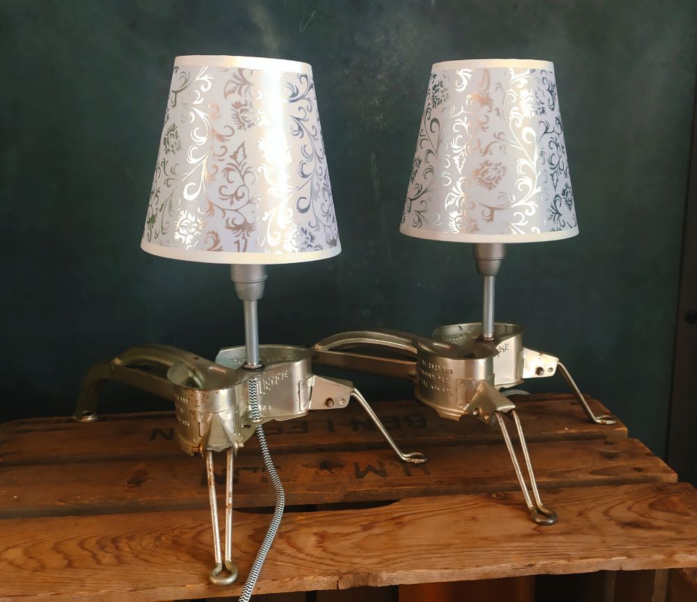 Moulinette lampe végane déco rétro upcycling