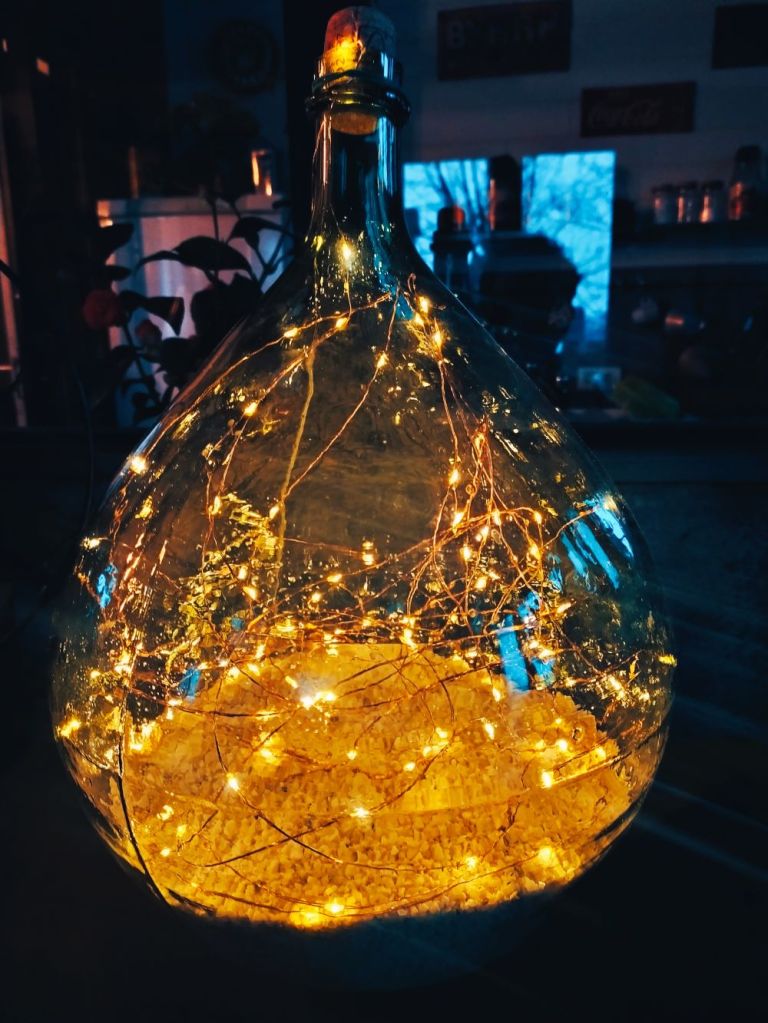 dame jeanne vintage deco loft led