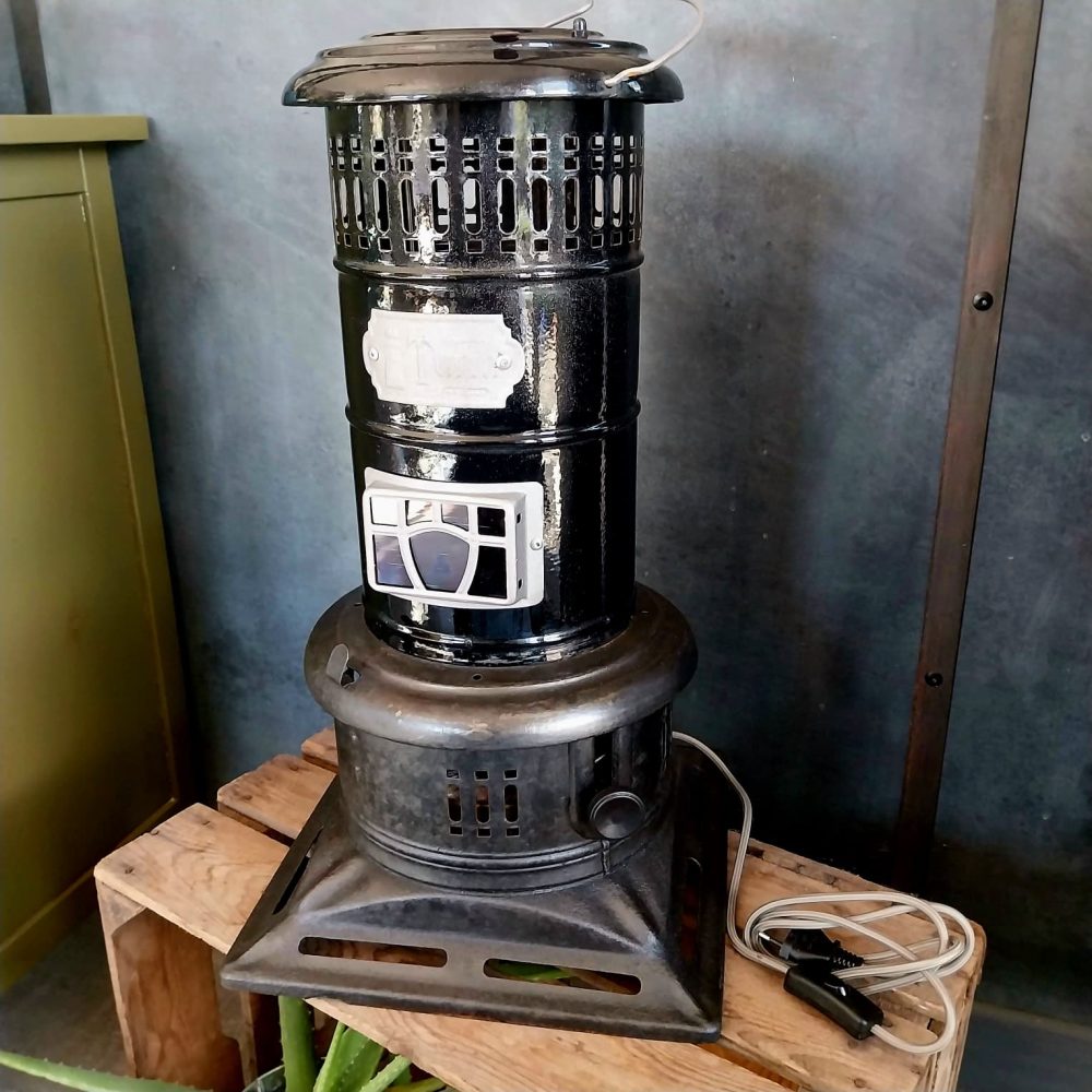 rechaud petrole retro armee suisse luminaire upcyclé loft